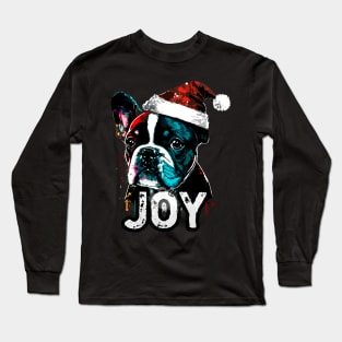 Christmas Bulldog Joy Long Sleeve T-Shirt